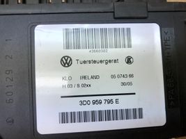 Volkswagen Touareg I Moteur de lève-vitre de porte arrière 3D0959795E