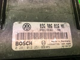 Audi A3 S3 A3 Sportback 8P Unité de commande, module ECU de moteur 0281012251