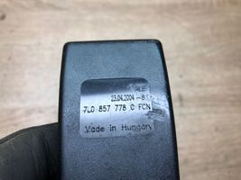 Volkswagen Touareg I Boucle de ceinture de sécurité avant 7L0857778C