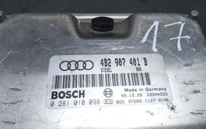 Audi A6 S6 C5 4B Moottorin ohjainlaite/moduuli (käytetyt) 4B2907401B