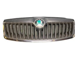 Skoda Octavia Mk2 (1Z) Maskownica / Grill / Atrapa górna chłodnicy 1Z0853661A