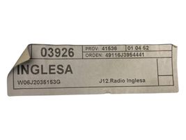 Seat Ibiza IV (6J,6P) Panel / Radioodtwarzacz CD/DVD/GPS 6J2035153G