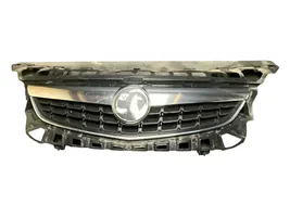 Opel Astra J Front bumper upper radiator grill 13266577