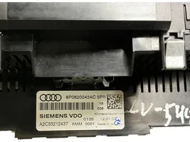 Audi A3 S3 A3 Sportback 8P Climate control unit 8P0820043AC