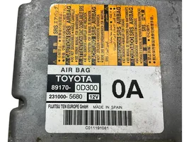 Toyota Yaris Sterownik / Moduł Airbag 891700D300