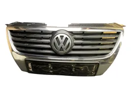 Volkswagen PASSAT B6 Grille calandre supérieure de pare-chocs avant 3C0853651