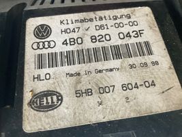 Audi A6 S6 C5 4B Ilmastoinnin ohjainlaite 4B0820043F