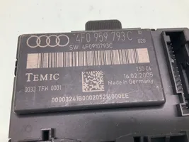 Audi A6 S6 C6 4F Durų elektronikos valdymo blokas 4F0959793C