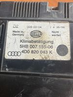 Audi A8 S8 D3 4E Oro kondicionieriaus/ klimato/ pečiuko valdymo blokas (salone) 4D0820043K