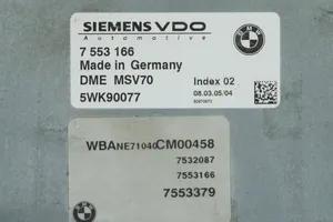 BMW 5 E60 E61 Блок управления двигателем ECU 7553166