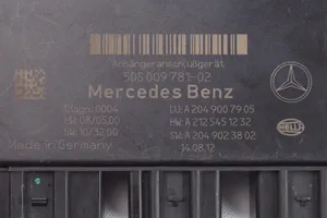 Mercedes-Benz C AMG W204 Module de contrôle crochet de remorque A2049007905