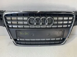 Audi A4 S4 B8 8K Etupuskurin ylempi jäähdytinsäleikkö 