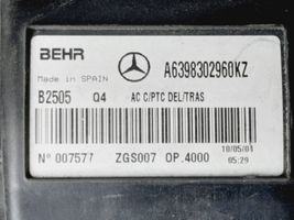 Mercedes-Benz Vito Viano W639 Salono oro mazgo komplektas A6398302960