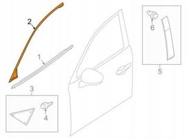 Mazda 3 Listwa szyby drzwi przednich BHS2-50-985C