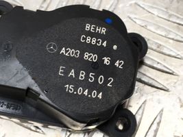 Mercedes-Benz C AMG W203 Tuloilmaventtiilin käyttömoottori A2038201642