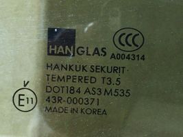 Hyundai Trajet Pagrindinis galinių durų stiklas DOT184AS2M535