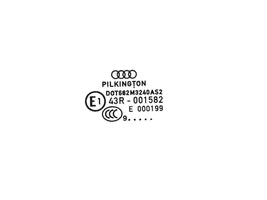 Audi A4 S4 B8 8K Etuoven ikkunalasi, neliovinen malli 43R001582