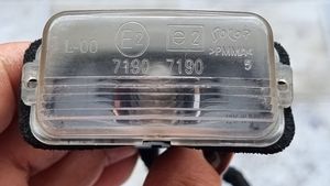Peugeot 207 CC Lampa oświetlenia tylnej tablicy rejestracyjnej 7190