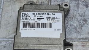 Peugeot 207 CC Turvatyynyn ohjainlaite/moduuli 966359328000