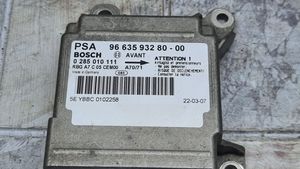 Peugeot 207 CC Module de contrôle airbag 966359328000