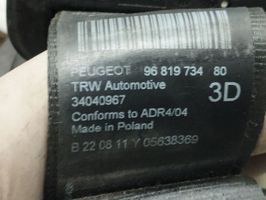 Peugeot 5008 Third row seat belt 9681973480
