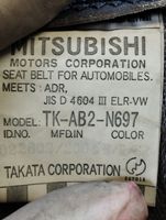 Mitsubishi Grandis Kolmannen istuinrivin turvavyö TKAB2N697