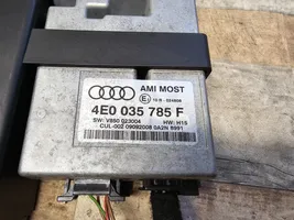 Audi A5 8T 8F Console centrale, commande de multimédia l'unité principale 4E0035785F