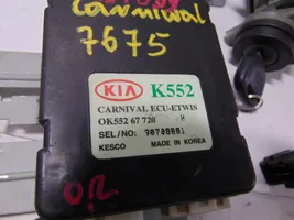 KIA Carnival Kit calculateur ECU et verrouillage 0K55A18701A