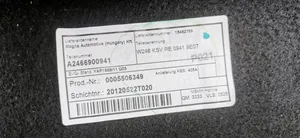 Mercedes-Benz B W246 W242 Muu vararenkaan verhoilun elementti A2466900941