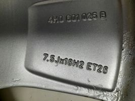 Audi A8 S8 D3 4E Cerchione in lega R18 4H0601025B