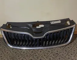 Skoda Rapid (NH) Grille calandre supérieure de pare-chocs avant 5JA853668