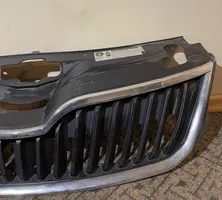 Skoda Rapid (NH) Grille calandre supérieure de pare-chocs avant 5JA853668