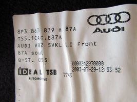 Audi A3 S3 8P Tavaratilan sivuverhoilu 8P3863879H