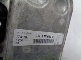 Skoda Fabia Mk3 (NJ) Mocowanie / uchwyt filtra oleju 03L117021C