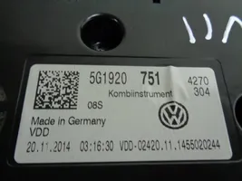 Volkswagen Golf VII Tachimetro (quadro strumenti) 5G1920751