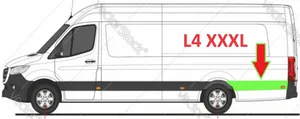 Mercedes-Benz Sprinter W907 W910 Elargisseur d'aile arrière A9106901302