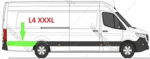 Mercedes-Benz Sprinter W907 W910 Beplankung Zierleiste Seitenwand Kotflügel hinten A9106901402