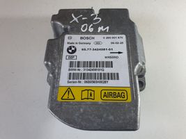 BMW X3 E83 Oro pagalvių valdymo blokas 3424581