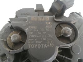 Toyota Corolla Verso AR10 Generaattori/laturi 0124315024