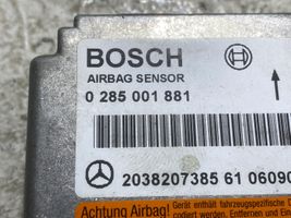 Mercedes-Benz CLK A209 C209 Airbag control unit/module 2038207385