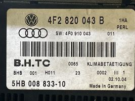 Audi A6 S6 C6 4F Oro kondicionieriaus/ klimato/ pečiuko valdymo blokas (salone) 4F2820043B