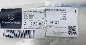 Mercedes-Benz S W222 Modanatura separatore del paraurti anteriore A2228851421