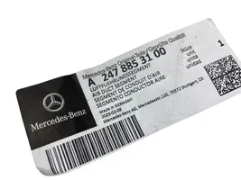 Mercedes-Benz B W247 Jarrujen jäähdytysilmakanava A2478853100