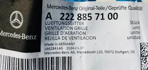 Mercedes-Benz S W222 Mascherina inferiore del paraurti anteriore A2228857100