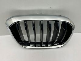 BMW X3 G01 Etupuskurin ylempi jäähdytinsäleikkö 7440854