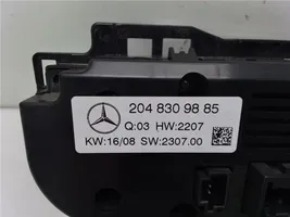 Mercedes-Benz C AMG W204 Ilmastoinnin ohjainlaite 2048309885