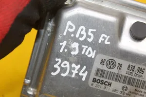 Volkswagen PASSAT B5 Moottorin ohjainlaite/moduuli (käytetyt) 0281011205