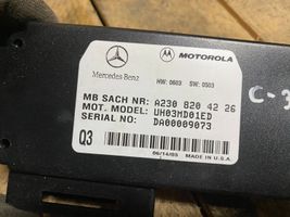 Mercedes-Benz C W203 Unité de commande, module téléphone a2308204226