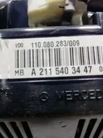 Mercedes-Benz E W211 Tachimetro (quadro strumenti) A2115403447