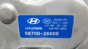 Hyundai Santa Fe Moteur d'essuie-glace arrière 9870026000